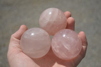Polished Star Rose Quartz Spheres x 6 From Ambatondrazaka, Madagascar - TopRock