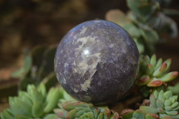 Polished Purple Lepidolite With Rubellite Spheres  x 4 From Madagascar - Toprock Gemstones and Minerals 