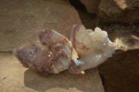 Natural Red Hematoid Quartz Specimens x 12 From Karoi, Zimbabwe - Toprock Gemstones and Minerals 