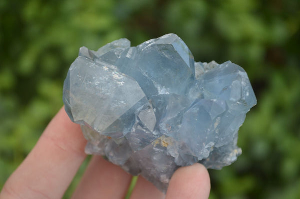 Natural Blue Celestite Crystal Specimens  x 7 From Sakoany, Madagascar