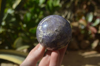 Polished Purple Lepidolite With Rubellite Spheres  x 4 From Madagascar - Toprock Gemstones and Minerals 