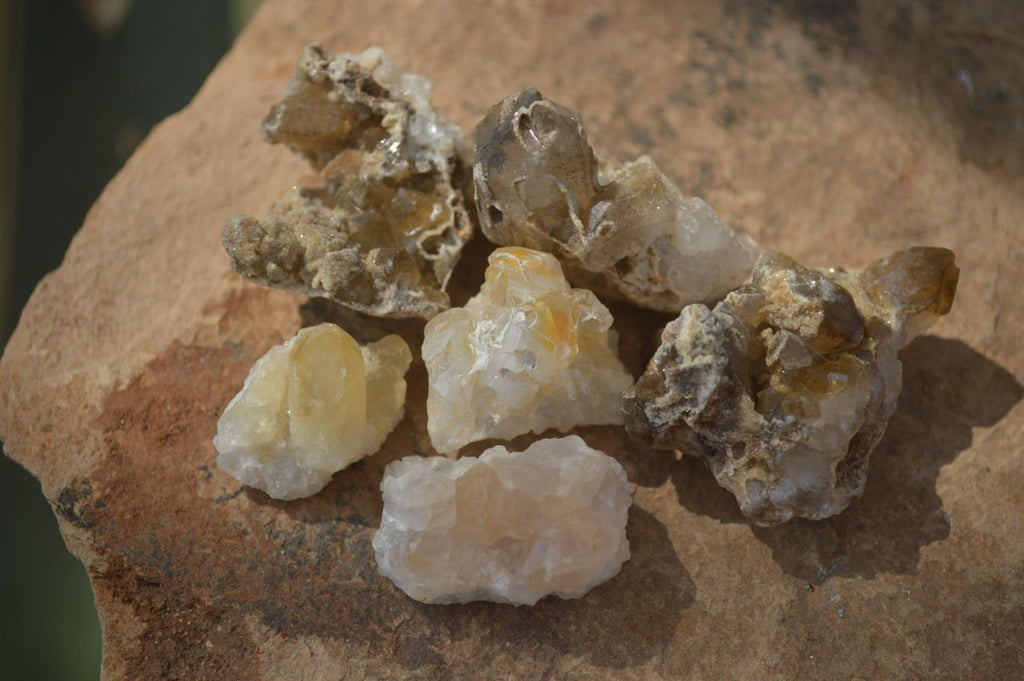 Natural Mini Golden Limonite / Lemonite Quartz Specimens  x 70 From Zambia - Toprock Gemstones and Minerals 
