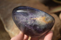 Polished  Watermelon Fluorite Standing Free Forms  x 2 From Uis, Namibia - Toprock Gemstones and Minerals 