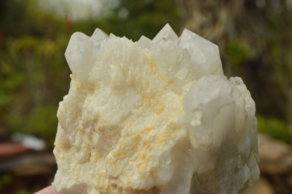 Natural Cascading White Phantom Quartz Clusters x 6 From Madagascar - TopRock