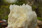 Natural Cascading White Phantom Quartz Clusters x 6 From Madagascar - TopRock