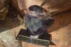 Polished  Watermelon Fluorite Standing Free Forms  x 2 From Uis, Namibia - Toprock Gemstones and Minerals 