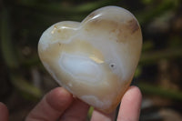 Polished Stunning Selection Of Agate Hearts x 6 From Madagascar - Toprock Gemstones and Minerals 
