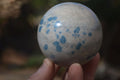 Polished Blue Spotted Spinel Quartz Spheres x 5 From Madagascar - Toprock Gemstones and Minerals 