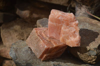 Natural New Sunset Orange Calcite Specimens  x 3 From Spitzkop, Namibia - Toprock Gemstones and Minerals 