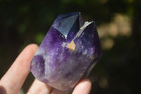 Polished Deep Purple Chevron Amethyst Points  x 6 From Zambia - Toprock Gemstones and Minerals 