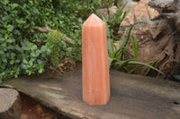 Polished Extra Large Orange Twist Calcite Tower x 1 From Maevantanana, Madagascar - Toprock Gemstones and Minerals 