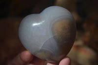 Polished Stunning Selection Of Agate Hearts x 6 From Madagascar - Toprock Gemstones and Minerals 