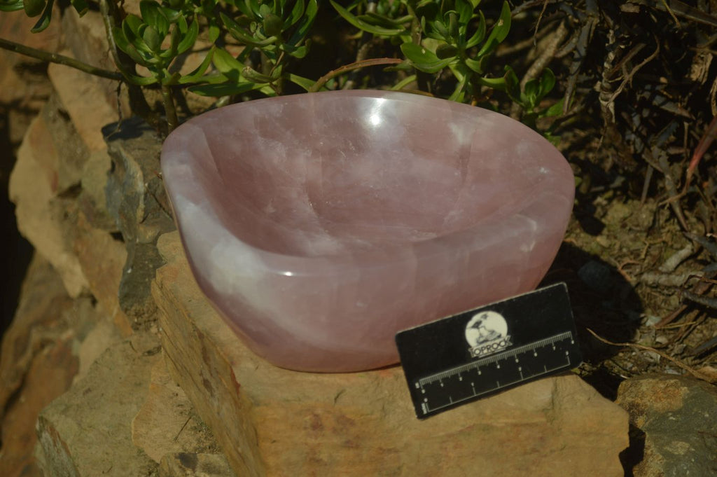 Polished Pink Rose Quartz Bowl x 1 From Ambatondrazaka, Madagascar - Toprock Gemstones and Minerals 
