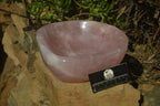 Polished Pink Rose Quartz Bowl x 1 From Ambatondrazaka, Madagascar - Toprock Gemstones and Minerals 