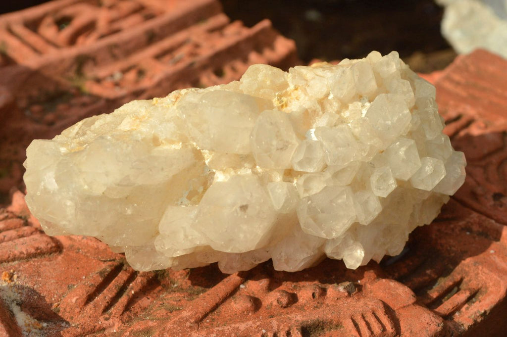 Natural Cascading White Phantom Quartz Clusters x 6 From Madagascar - TopRock