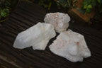 Natural White Candle Quartz Crystals  x 3 From Madagascar - Toprock Gemstones and Minerals 