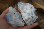 Natural New Sky Blue Calcite Specimens  x 12 From Spitzkop, Namibia - Toprock Gemstones and Minerals 