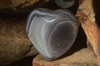 Polished Lovely Mixed Selection Of Agate Hearts  x 6 From Madagascar - Toprock Gemstones and Minerals 
