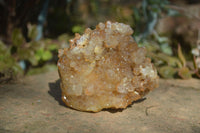 Natural Limonite Quartz Clusters x 6 From Solwezi, Zambia - Toprock Gemstones and Minerals 