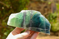 Polished Watermelon Fluorite Standing Slabs  x 2 From Uis, Namibia - TopRock