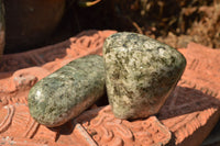 Polished Green Emeralds In Matrix Free Forms  x 7 From Zimbabwe - TopRock