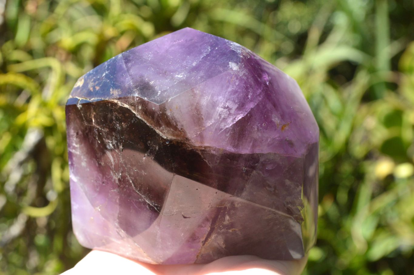 Polished Chunky Smokey Amethyst Quartz Display Piece x 1 From Ankazobe, Madagascar - TopRock