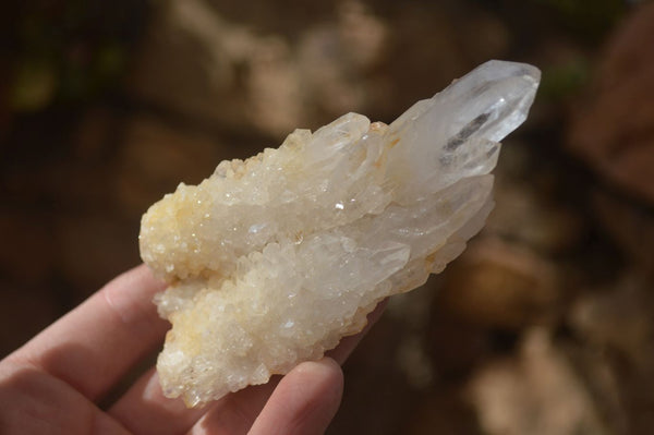 Natural Clear Quartz Clusters & Crystals  x 12 From Madagascar - Toprock Gemstones and Minerals 