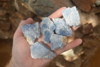 Natural New Sky Blue Calcite Specimens  x 35 From Spitzkop, Namibia - Toprock Gemstones and Minerals 