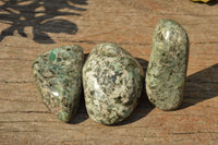 Polished Green Emeralds In Matrix Free Forms  x 7 From Zimbabwe - TopRock
