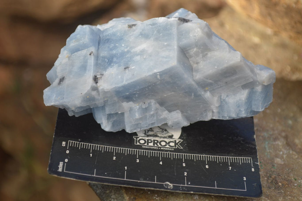 Natural New Sky Blue Calcite Specimens  x 12 From Spitzkop, Namibia - Toprock Gemstones and Minerals 