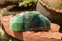 Polished Watermelon Fluorite Standing Slabs  x 2 From Uis, Namibia - TopRock