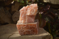 Natural New Sunset Orange Calcite Specimens  x 3 From Spitzkop, Namibia - Toprock Gemstones and Minerals 