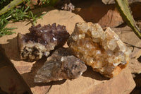 Natural Groovy Mixed Selection Of Quartz Specimens  x 3 From Southern Africa - Toprock Gemstones and Minerals 