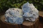 Natural New Sky Blue Calcite Specimens  x 12 From Spitzkop, Namibia - Toprock Gemstones and Minerals 