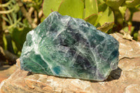 Polished Watermelon Fluorite Standing Slabs  x 2 From Uis, Namibia - TopRock