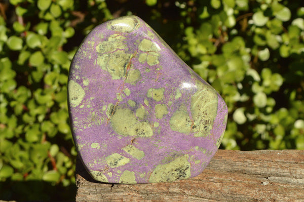 Polished Stichtite & Green Serpentine Free Forms x 2 From Southern Africa - TopRock