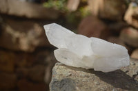 Natural Clear Quartz Clusters & Crystals  x 12 From Madagascar - Toprock Gemstones and Minerals 