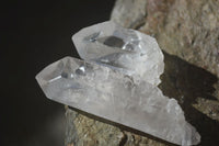 Natural Single Etched Clear Quartz Crystals x 70 From Mpika, Zambia - Toprock Gemstones and Minerals 