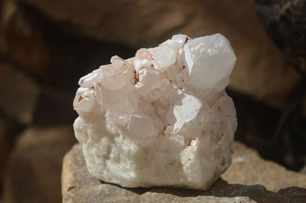 Natural White Candle Quartz Crystals  x 3 From Madagascar - Toprock Gemstones and Minerals 