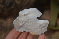 Natural Etched Blue Chalcedony Specimens  x 12 From Nsanje, Malawi - Toprock Gemstones and Minerals 