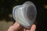Polished Lovely Mixed Selection Of Agate Hearts  x 6 From Madagascar - Toprock Gemstones and Minerals 
