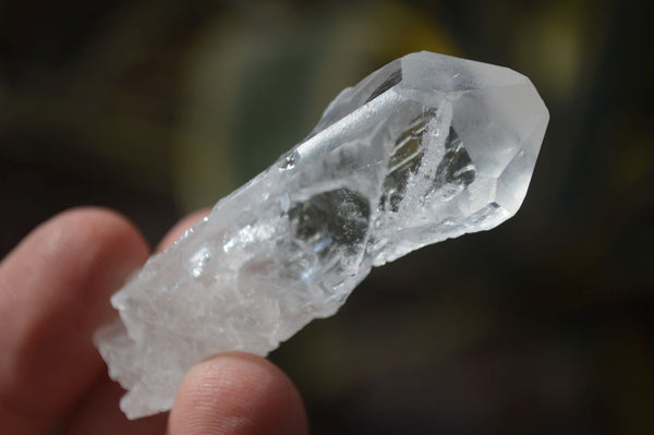 Natural Single Etched Clear Quartz Crystals x 70 From Mpika, Zambia - Toprock Gemstones and Minerals 