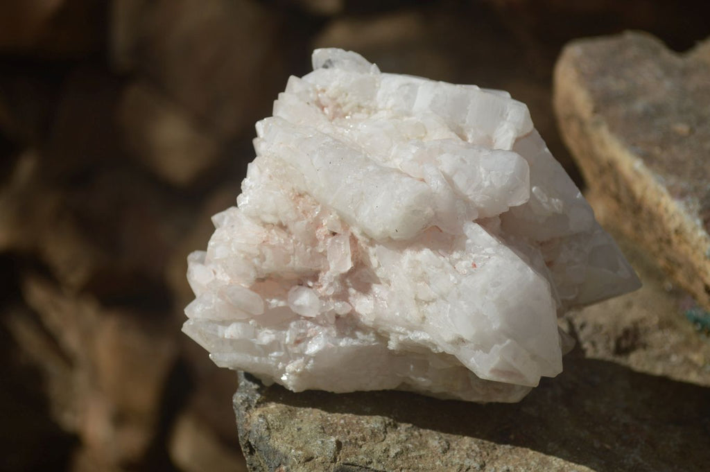 Natural White Candle Quartz Crystals  x 3 From Madagascar - Toprock Gemstones and Minerals 