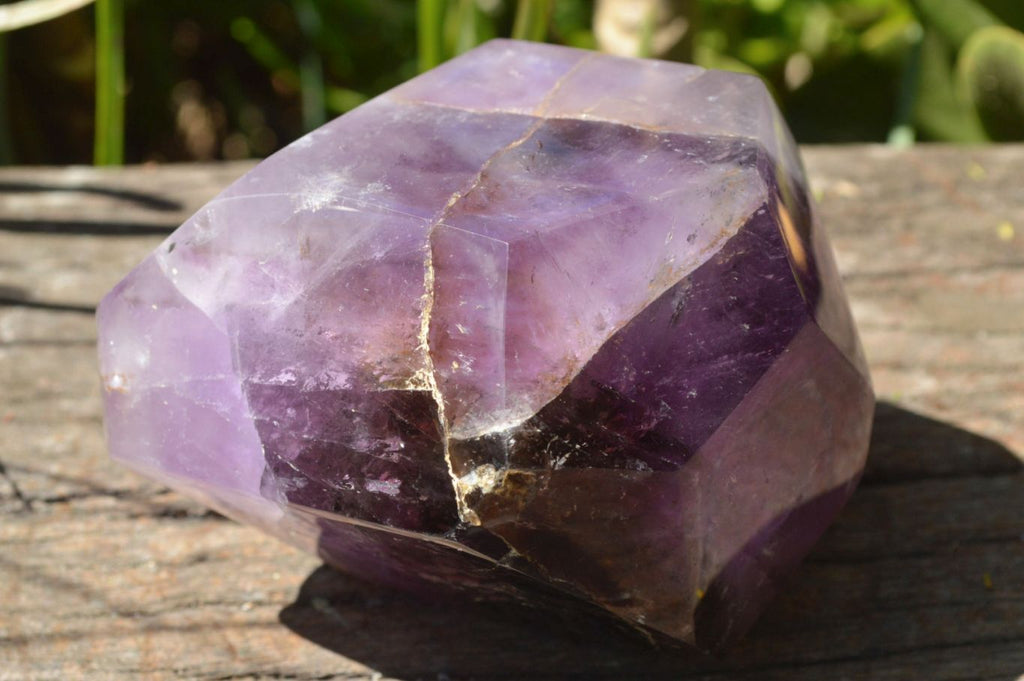 Polished Chunky Smokey Amethyst Quartz Display Piece x 1 From Ankazobe, Madagascar - TopRock