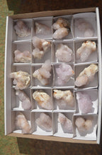 Natural Pale Lilac Spirit Quartz Clusters  x 20 From Boekenhouthoek, South Africa - Toprock Gemstones and Minerals 
