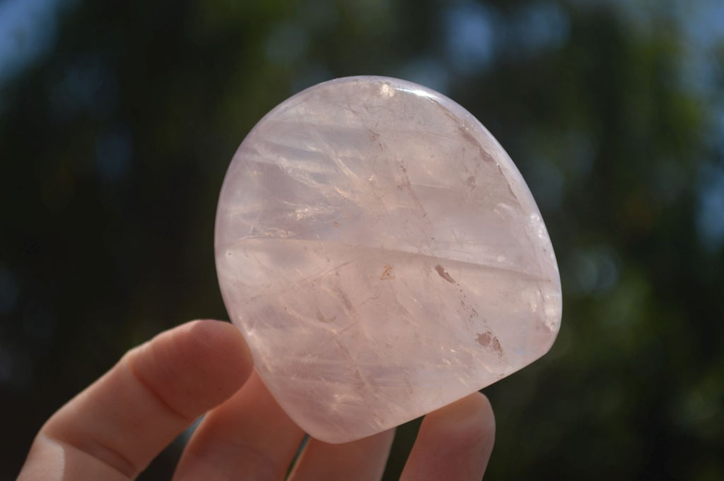Polished Gemmy Pink Rose Quartz Standing Free Forms  x 6 From Ambatondrazaka, Madagascar - TopRock