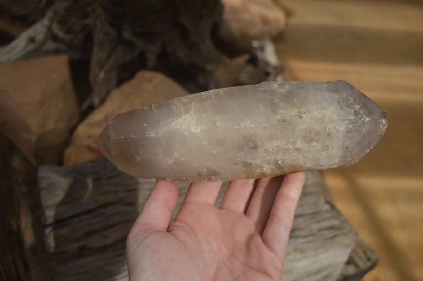 Polished Double Terminated Smokey Quartz Crystals  x 3 From Madagascar - Toprock Gemstones and Minerals 