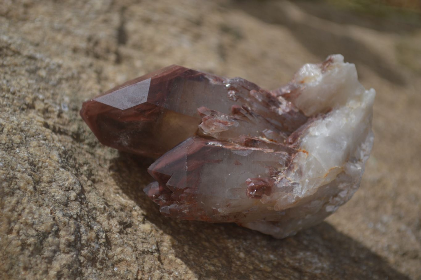 Natural Red Hematoid Quartz Specimens x 12 From Karoi, Zimbabwe - Toprock Gemstones and Minerals 
