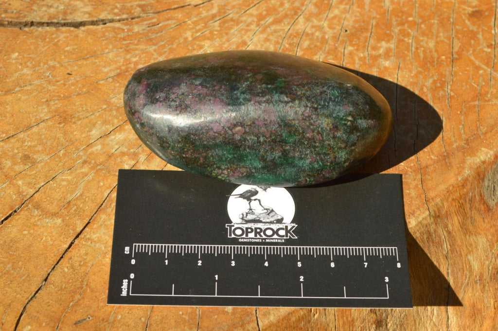 Polished Fluorescent Ruby Corundum In Chrome Verdite Free Forms x 5 From Zimbabwe - TopRock