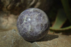 Polished Purple Lepidolite & Rubellite Spheres  x 8 From Madagascar - Toprock Gemstones and Minerals 